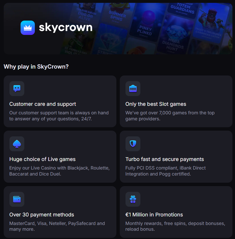 About US - SkyCrown Casino: Where the biggest wins meet the fastest payouts.